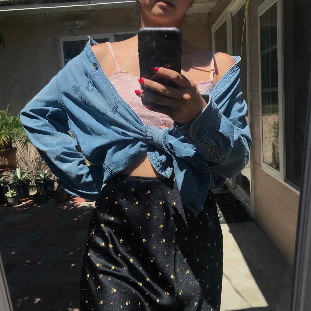 American eagle denim button shirt (oversized)
